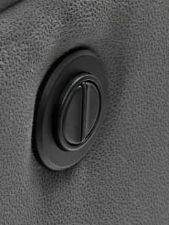 ABILDSKOVSofá ABILDSKOV reclinable polipiel gris