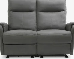 ABILDSKOVSofá ABILDSKOV reclinable polipiel gris
