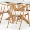 AGERBY + LYKSBORGMesa AGERBY L160 roble natural + 4 sillas LYKSBORG roble