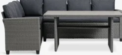 AGERMOSEConjunto muebles jardín AGERMOSE 6 plazas gris