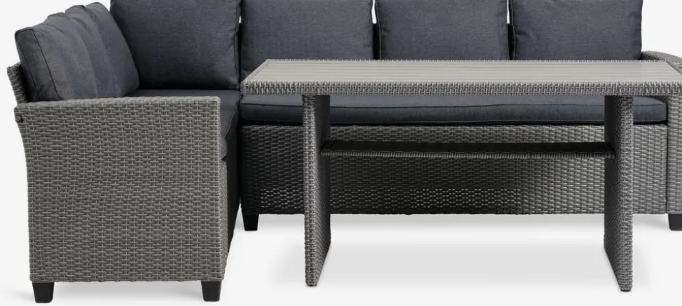 AGERMOSEConjunto muebles jardín AGERMOSE 6 plazas gris
