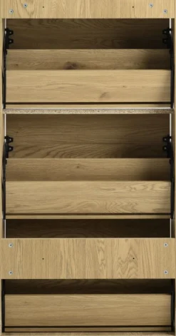 BAKHUSEZapatero BAKHUSE 3 compartimentos color roble cálido