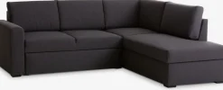 BEDSTEDSofá cama con chaise longue BEDSTED gris