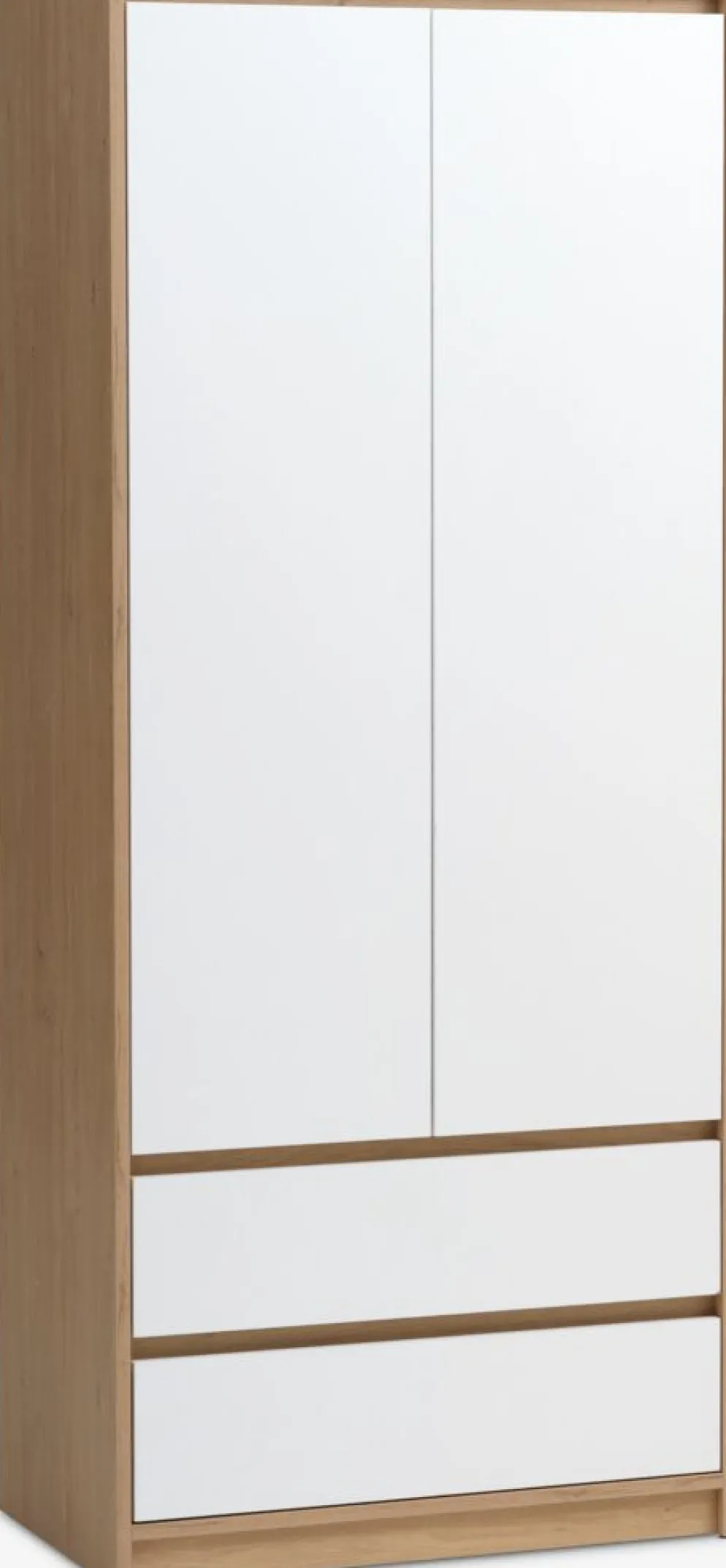BILLUNDArmario BILLUND 80x193 blanco/color roble natural