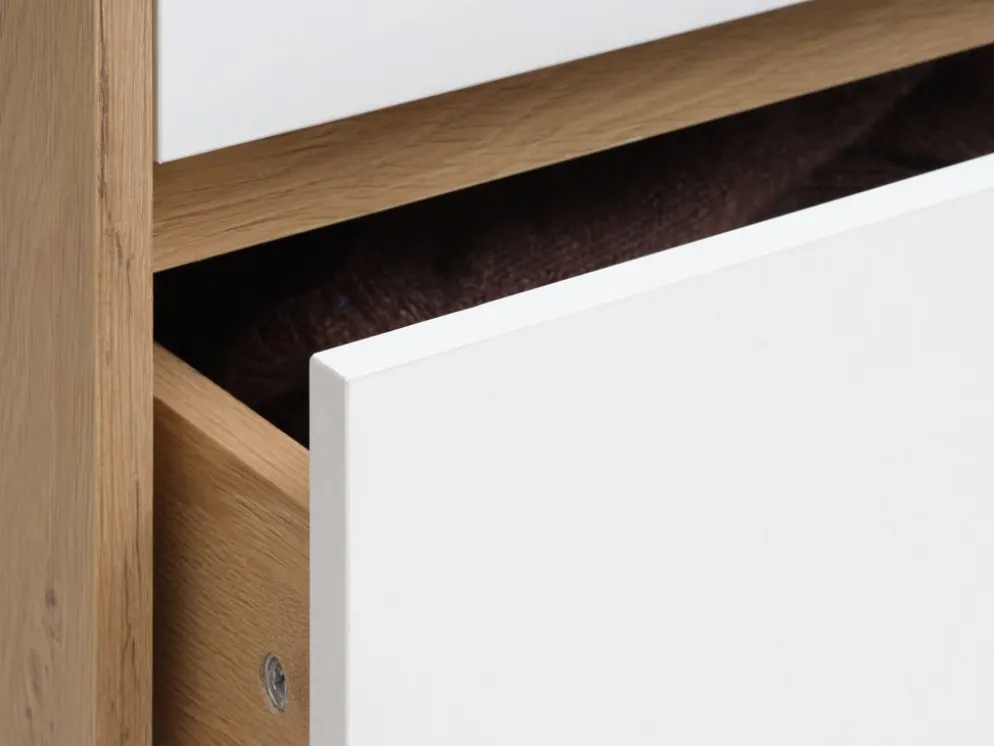BILLUNDArmario BILLUND 80x193 blanco/color roble natural