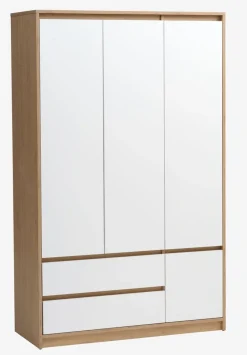 BILLUNDArmario BILLUND 119x193 blanco/color roble natural