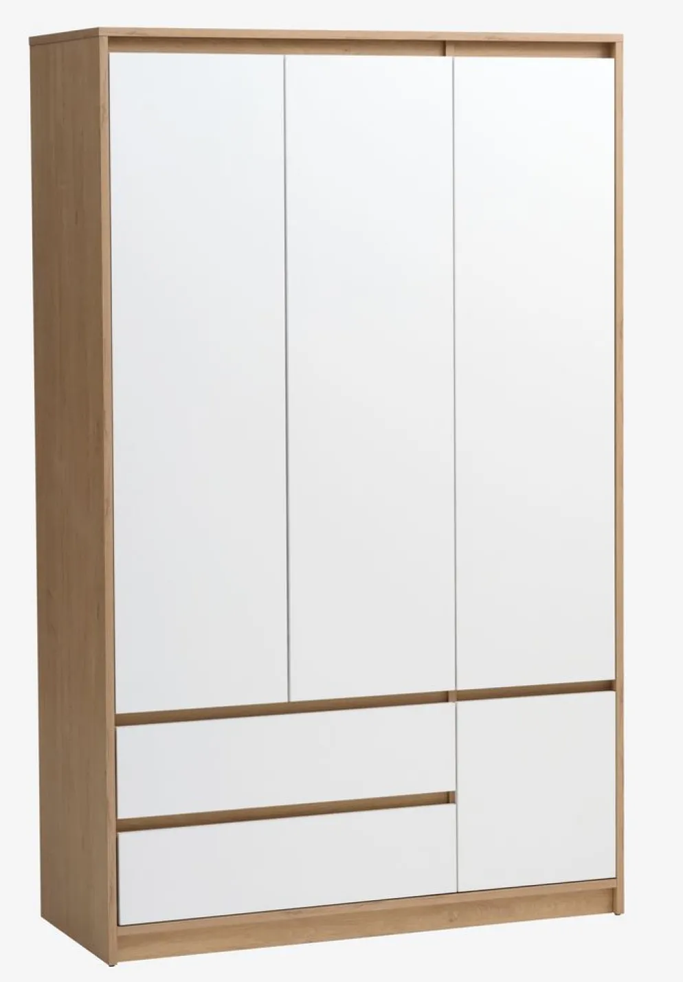 BILLUNDArmario BILLUND 119x193 blanco/color roble natural