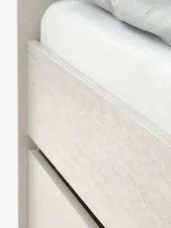 BILLUNDCama con almacenaje BILLUND 90x200 travertino/beis