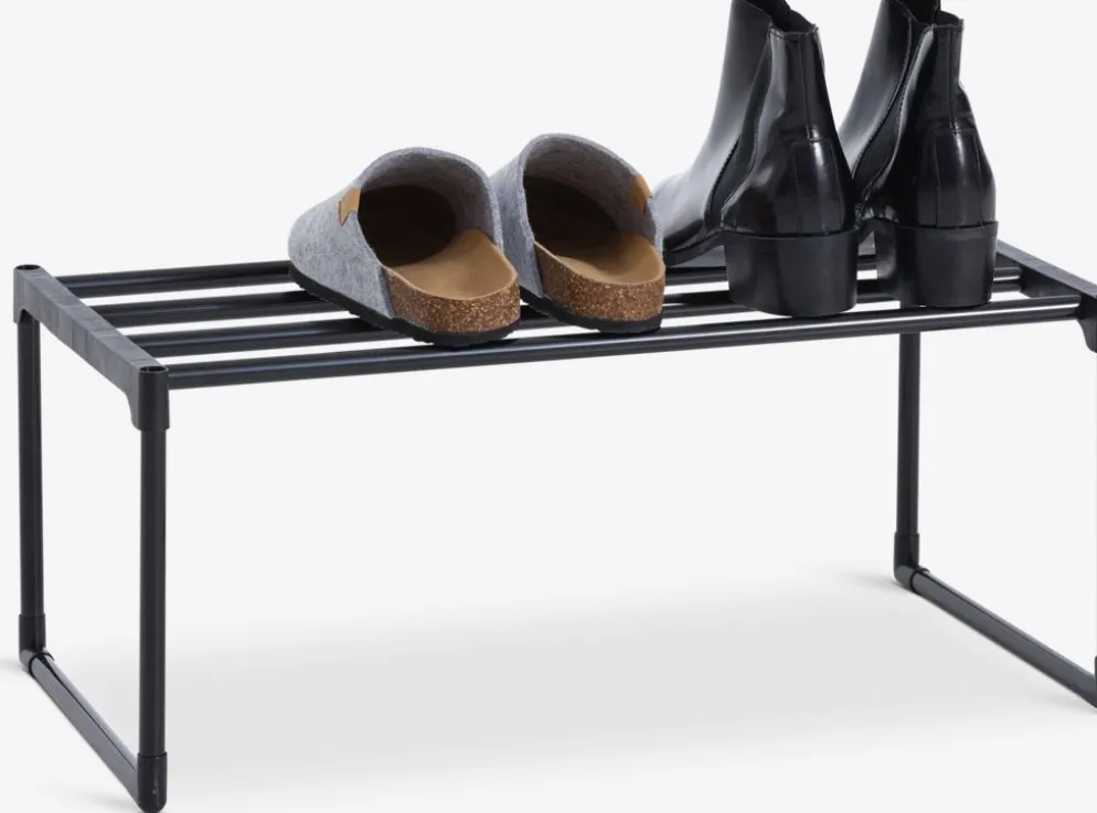 BORNHOLMZapatero BORNHOLM 1 estante apilable negro