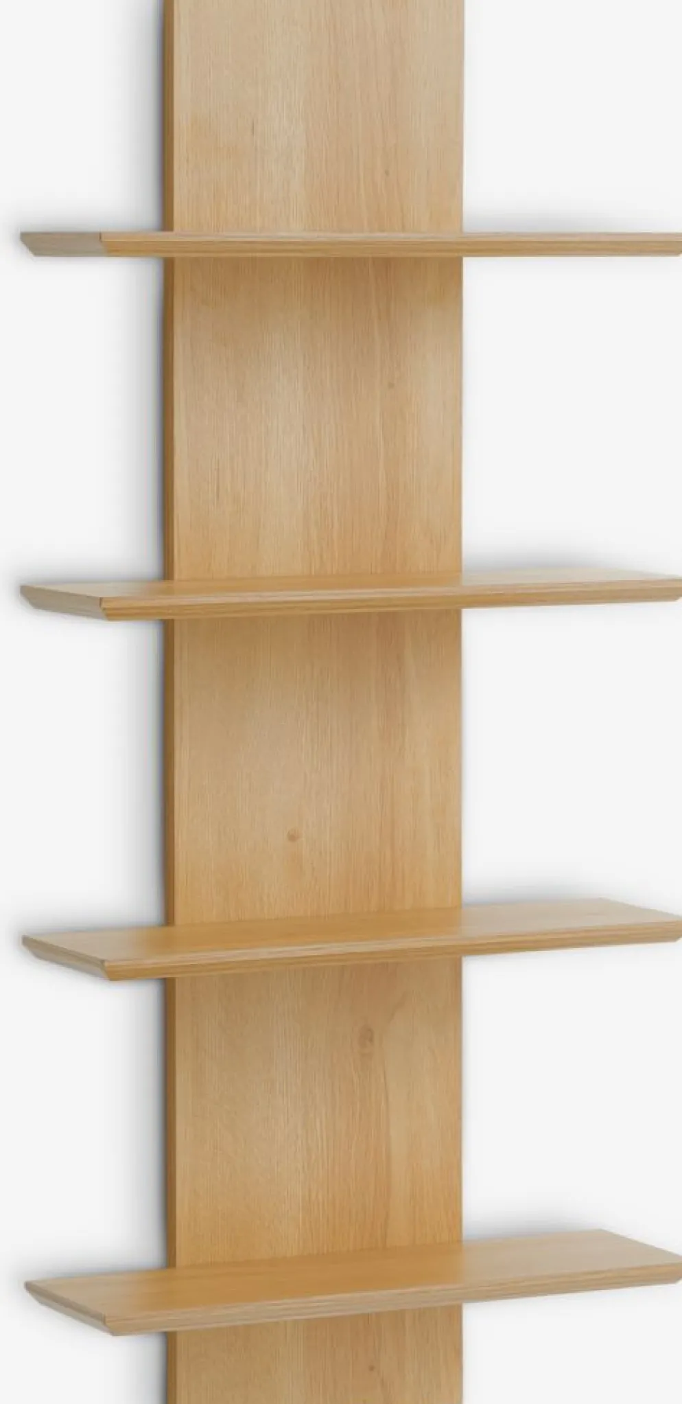 BORUMEstante de pared BORUM 4 estantes color roble natural