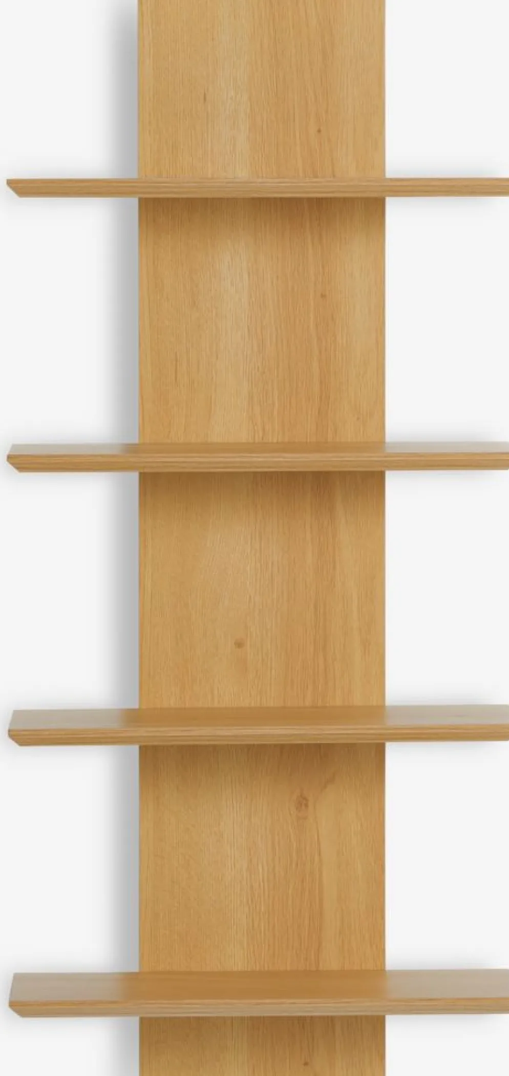 BORUMEstante de pared BORUM 4 estantes color roble natural