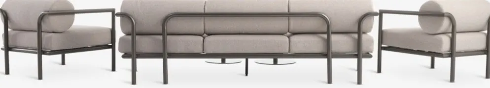 BRUMUNDDALConjunto muebles jardín BRUMUNDDAL 5 plazas marrón