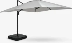 BUBERGSombrilla colgante BUBERG A300xL300 gris claro