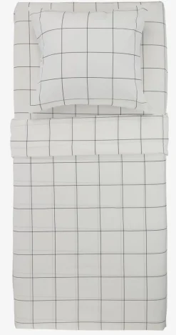 CRISTABASICJuego de sábanas CRISTA 160x240 blanco/negro