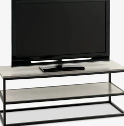 DOKKEDALMueble TV DOKKEDAL 1 estante color hormigón/negro