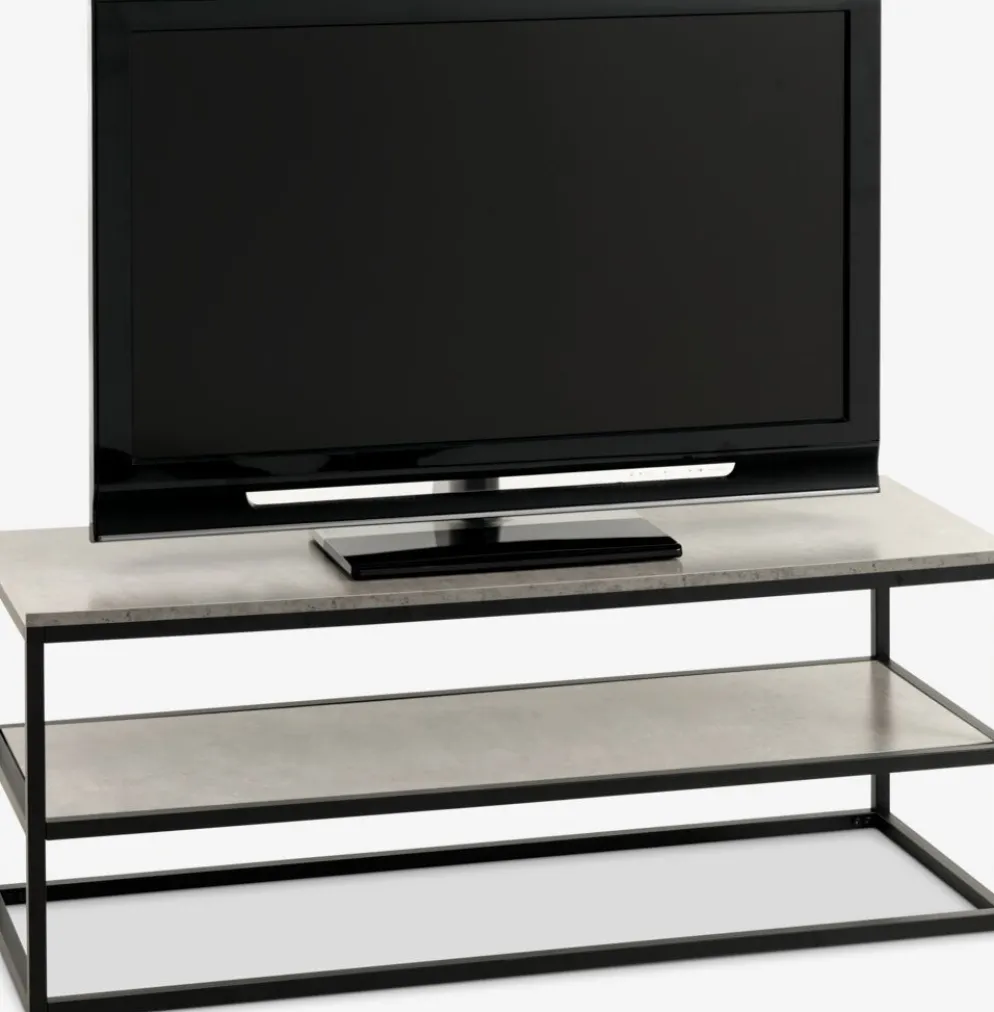 DOKKEDALMueble TV DOKKEDAL 1 estante color hormigón/negro