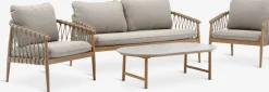 DRUMMEHOLMConjunto muebles jardín DRUMMEHOLM 5 plazas natural