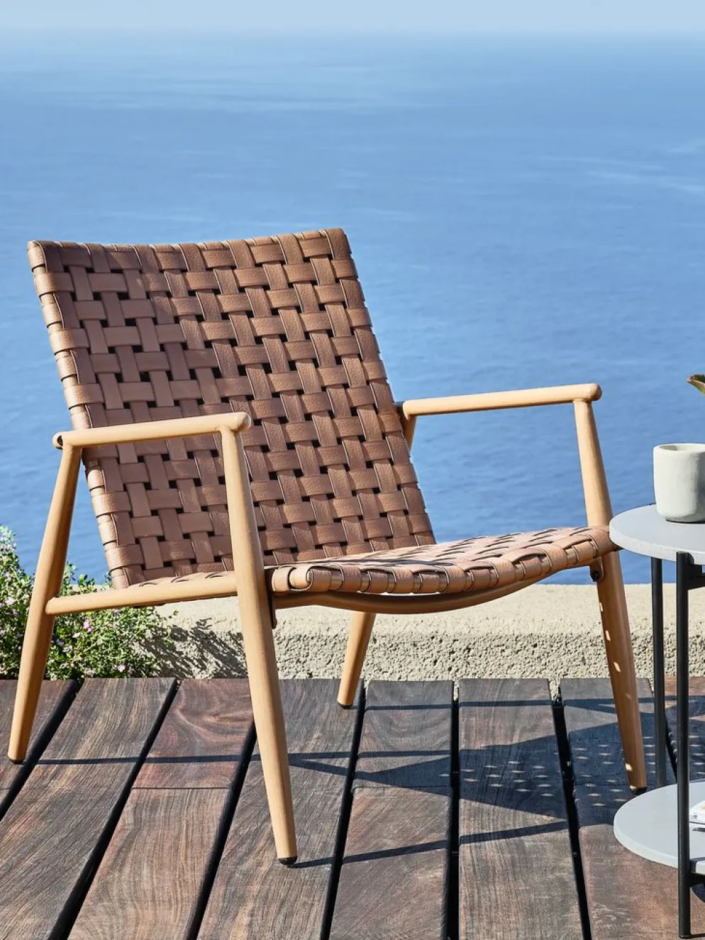 EDDERUPSillón de exterior EDDERUP natural
