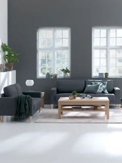 EGENSESofá EGENSE 2 plazas tela gris oscuro