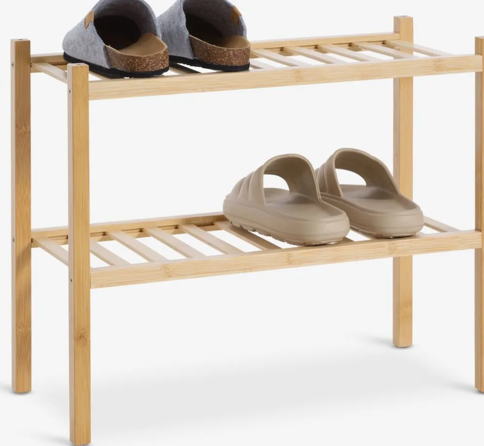EGTVEDZapatero EGTVED 2 estantes apilable bambú