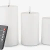 EIDEVela pilar LED EIDE 3 unidades con mando
