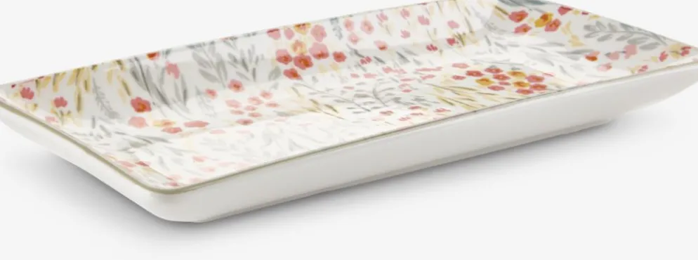 EMILFuente de servir EMIL A11xL25cm con flores