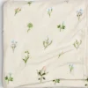 ENGSOLEIManta de forro polar ENGSOLEI 130x170 blanco/verde
