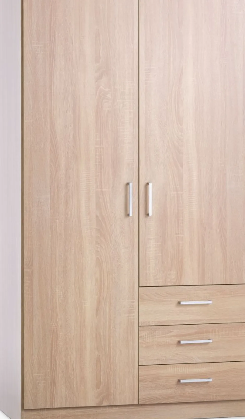 FANDRUPArmario FANDRUP 97x176 2 puertas 3 cajones color roble claro