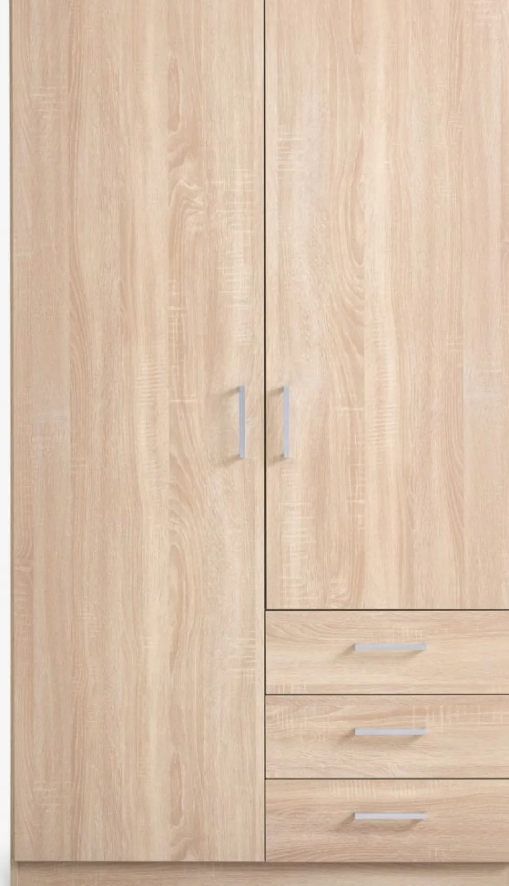 FANDRUPArmario FANDRUP 97x176 2 puertas 3 cajones color roble claro