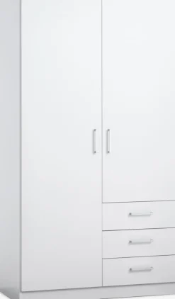 FANDRUPArmario FANDRUP 97x176 2 puertas 3 cajones blanco