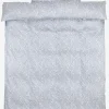 FREDERIKKEPLUSJuego funda nórdica satén FREDERIKKE 155x220 azul/blanco