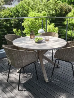 FUGLSANDMesa de jardín FUGLSAND Ø120 madera dura