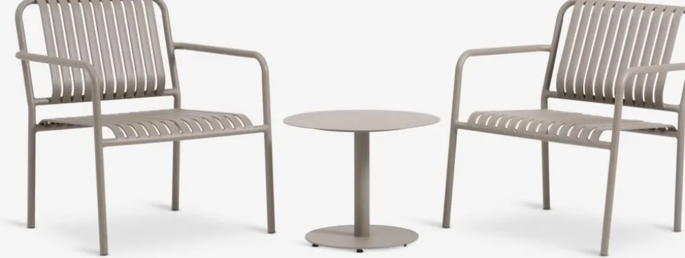 FURUSETConjunto muebles jardín FURUSET 2 plazas arena oscuro