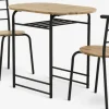 GADSTRUPMesa GADSTRUP L92 + 2 GADSTRUP negro/roble salvaje natural