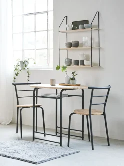 GADSTRUPMesa GADSTRUP L92 + 2 GADSTRUP negro/roble salvaje natural