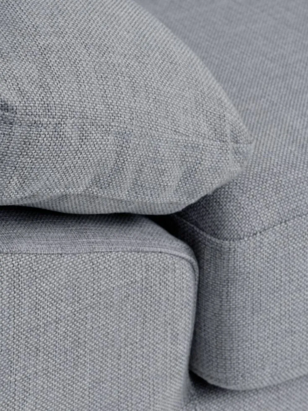 GEDVEDSofá chaise longue GEDVED tela gris claro