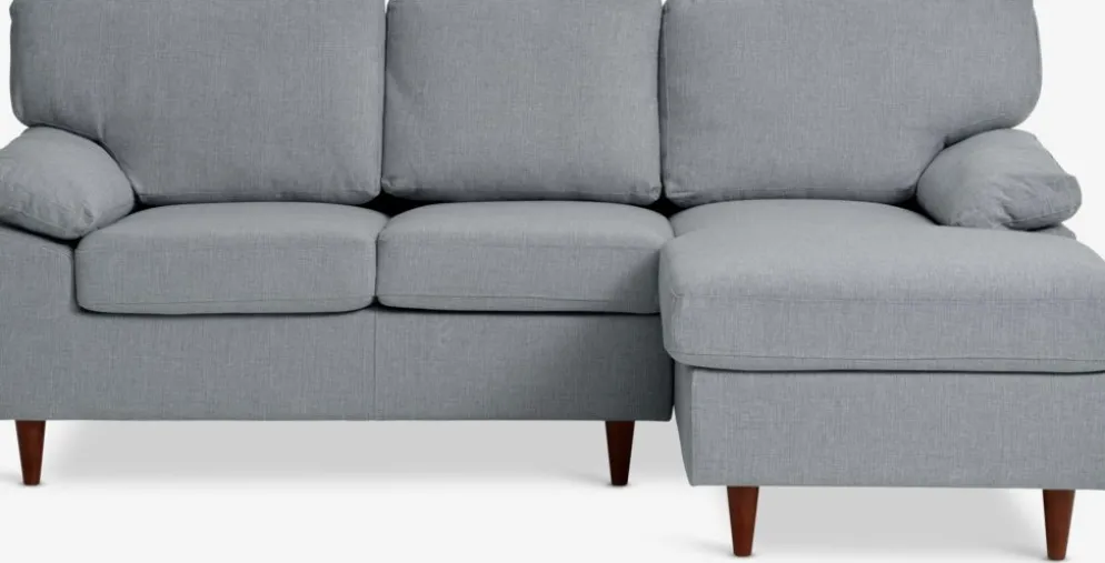 GEDVEDSofá chaise longue GEDVED tela gris claro