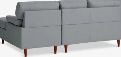 GEDVEDSofá chaise longue GEDVED tela gris claro