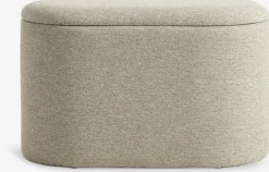 GISLEVPuf GISLEV 65x36 con almacenaje tela arena