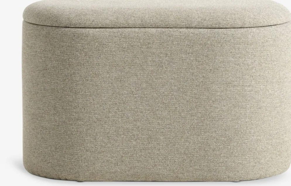 GISLEVPuf GISLEV 65x36 con almacenaje tela arena