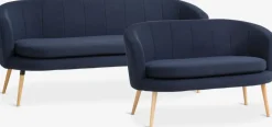 GISTRUPSofá GISTRUP 2 plazas tela azul oscuro