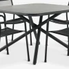 GOTHENBURG + HEMSEDALMesa GOTHENBURG L120 gris + 4 sillas HEMSEDAL negro