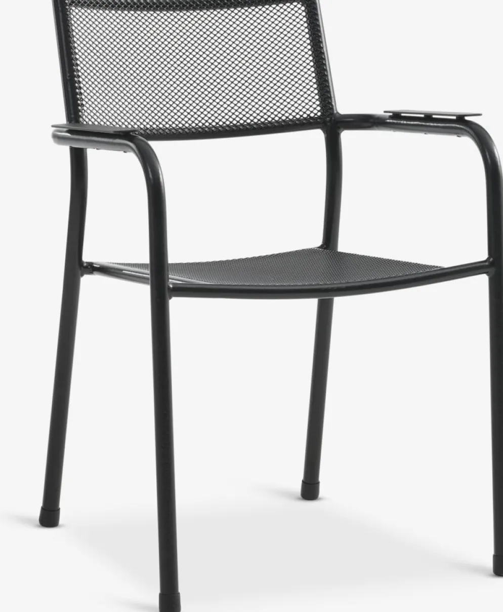 GOTHENBURG + HEMSEDALMesa GOTHENBURG L120 gris + 4 sillas HEMSEDAL negro