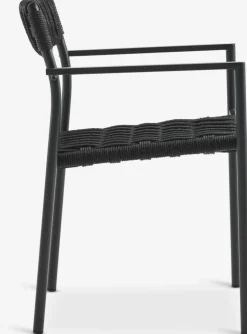 GOTHENBURG + TRILLEVALLENMesa GOTHENBURG L120 gris + 4 sillas TRILLEVALLEN negro