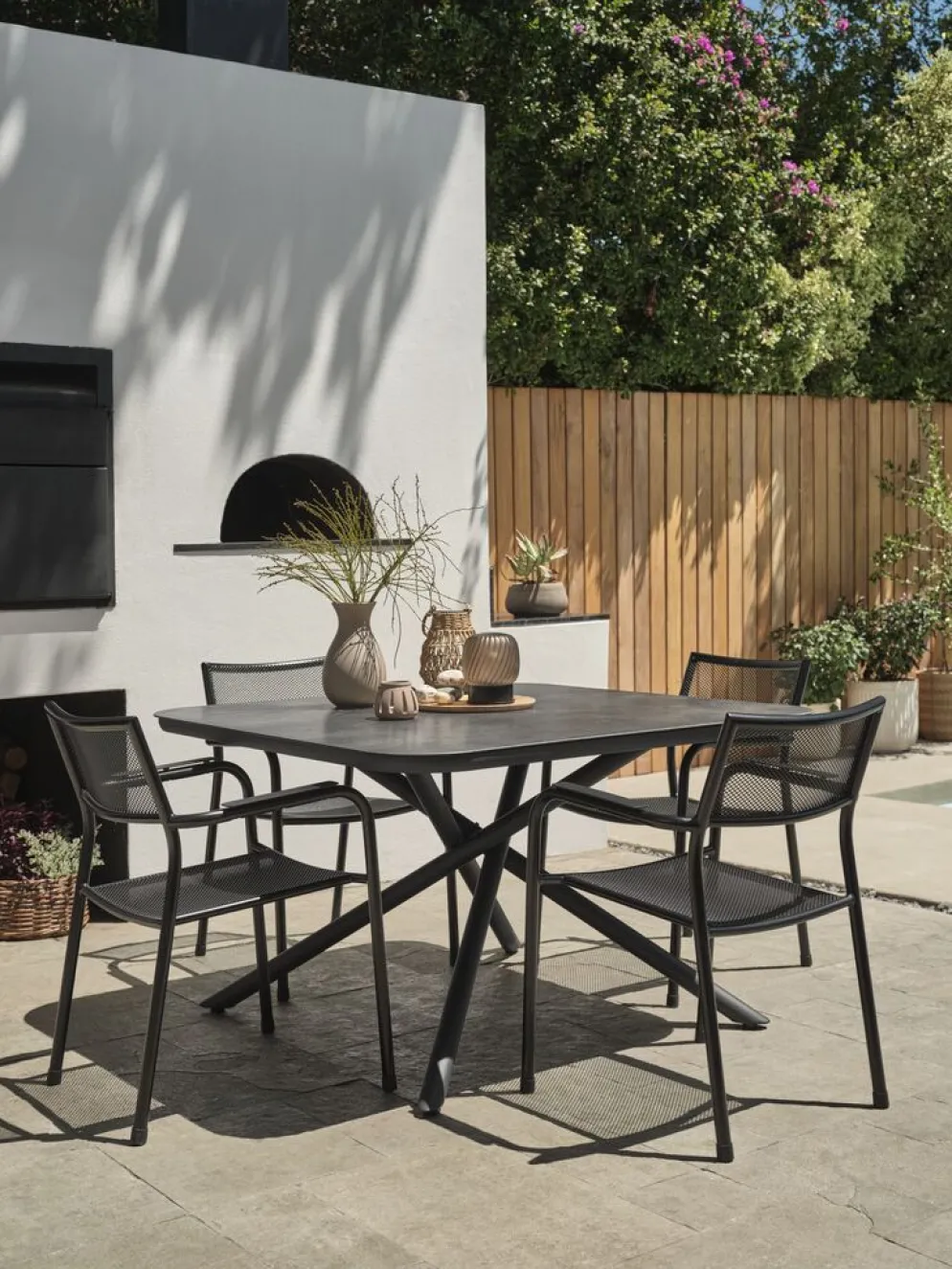 GOTHENBURGMesa de jardín GOTHENBURG A120xL120 gris