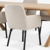 GRIBSKOV + SOTTRUPMesa GRIBSKOV L230 roble natural+4 sillas SOTTRUP beis/negro