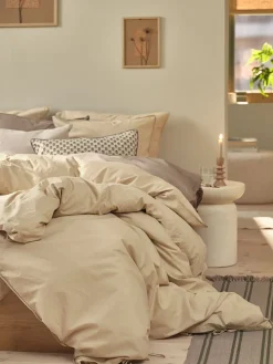 GROGOLDFunda de almohada algodón lavado GRO 50x70/75 arena oscuro