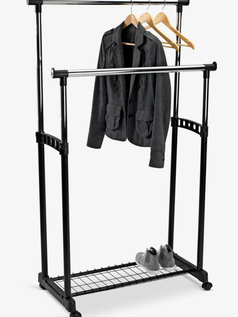 GUDMEBurro para ropa GUDME doble negro/cromo