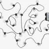 GULIRISKGuirnalda luces exterior GULIRISK L380cm 20 LED transparente
