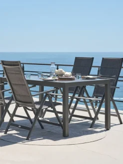 HAGEN + MYSENMesa HAGEN L160 + 4 sillas MYSEN gris